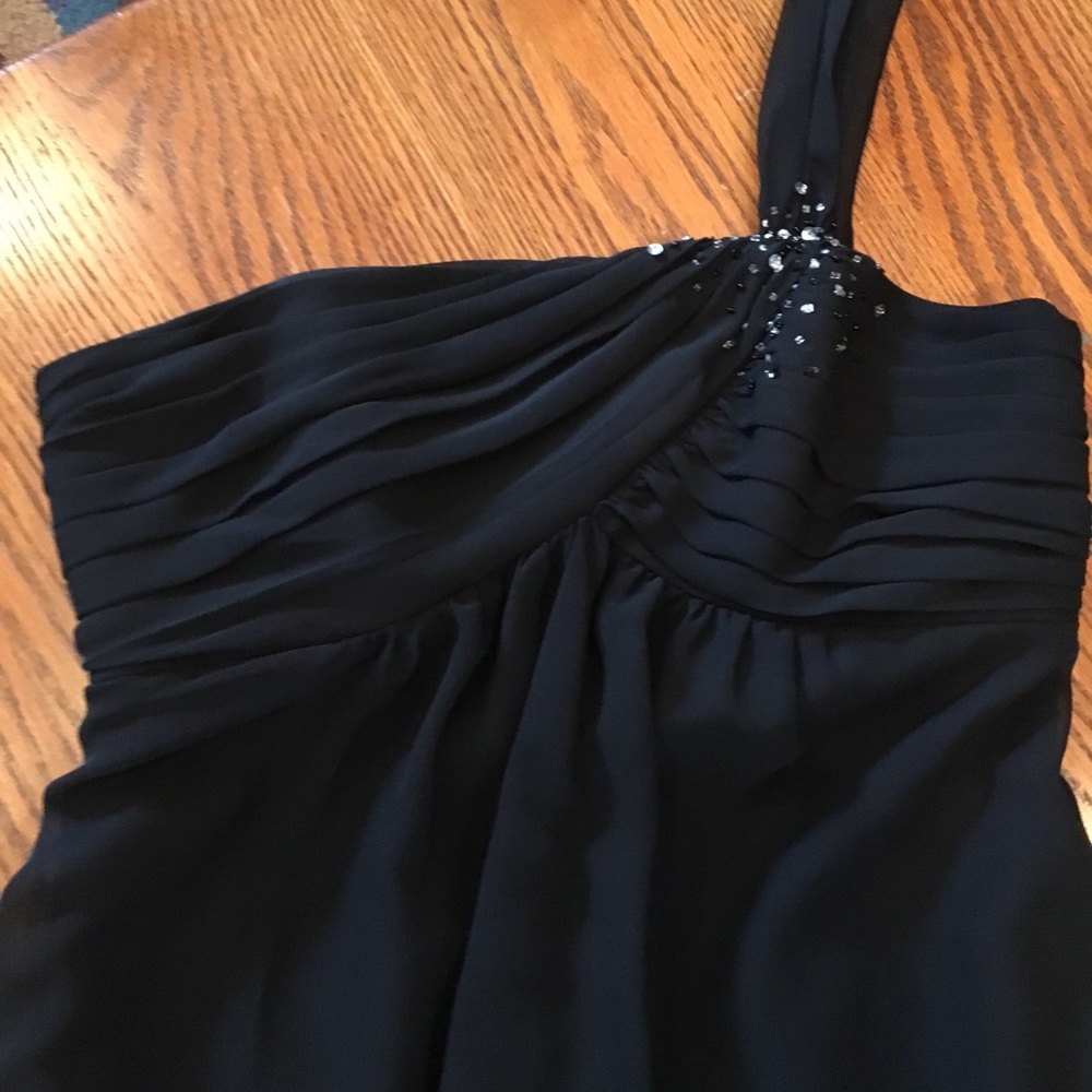 Alfred Angelo long black one shoulder